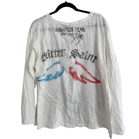 Magnolia Pearl Glitter Saint Viggo Tee NWT - Picture 3 of 5